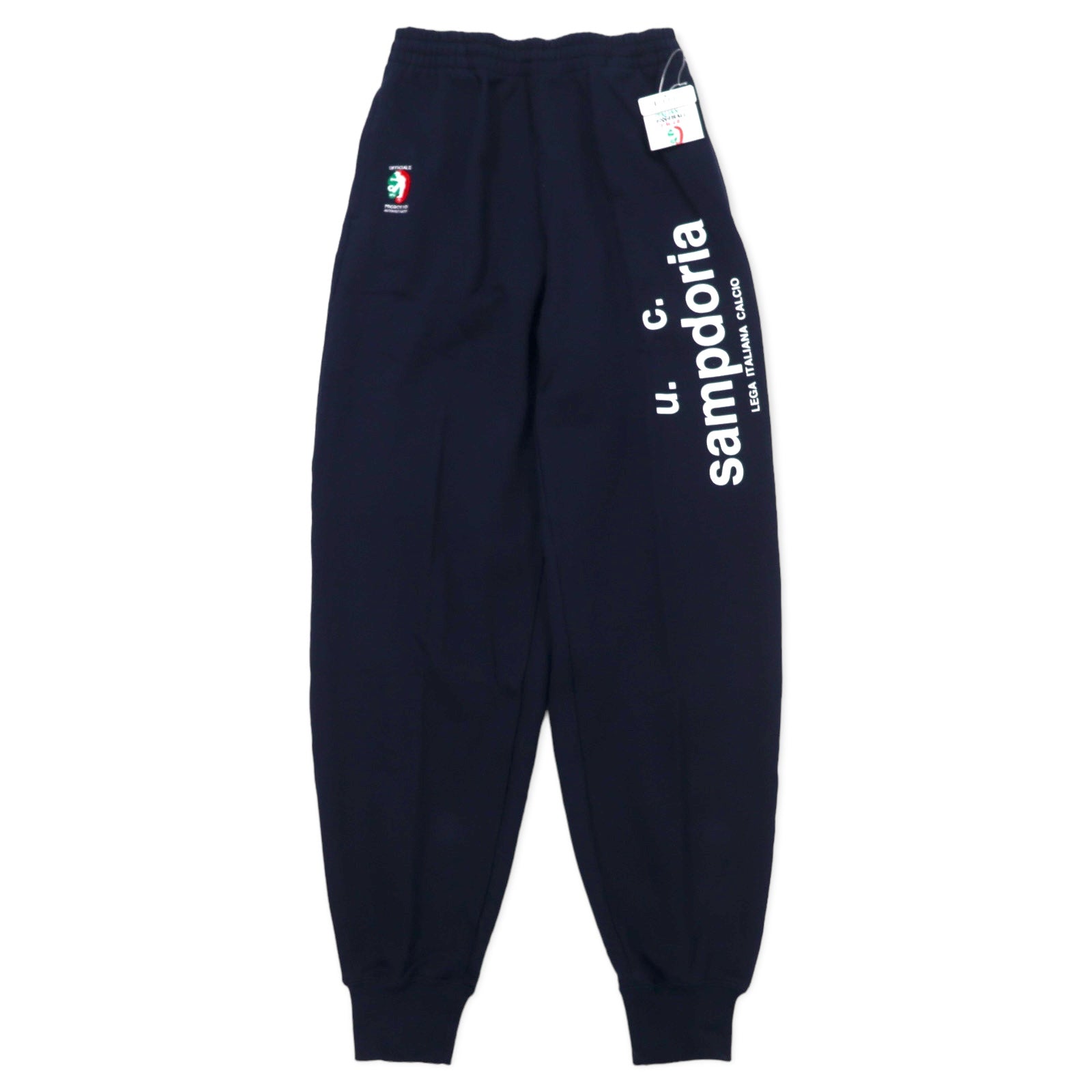 KAPPA 90年代 スウェットパンツ L ネイビー ITALIAN FOOTBALL LEAGE コットン sampdoria プリント 日本製 未使用品