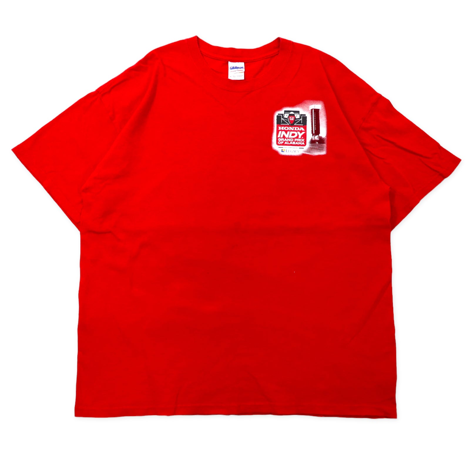 GILDAN レーシングカー プリントTシャツ XL レッド コットン HONDA INDY ホンダ