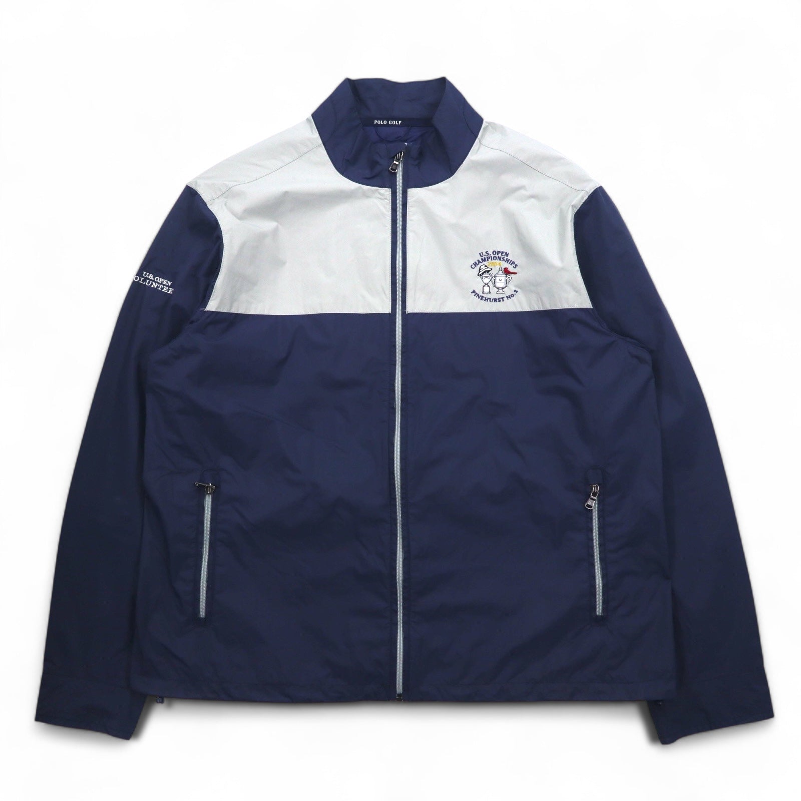 POLO GOLF RALPH LAUREN シェルジャケット ナイロンジャケット L ネイビー 防水 パッカブル U.S.OPEN CHAMPIONSHIPS