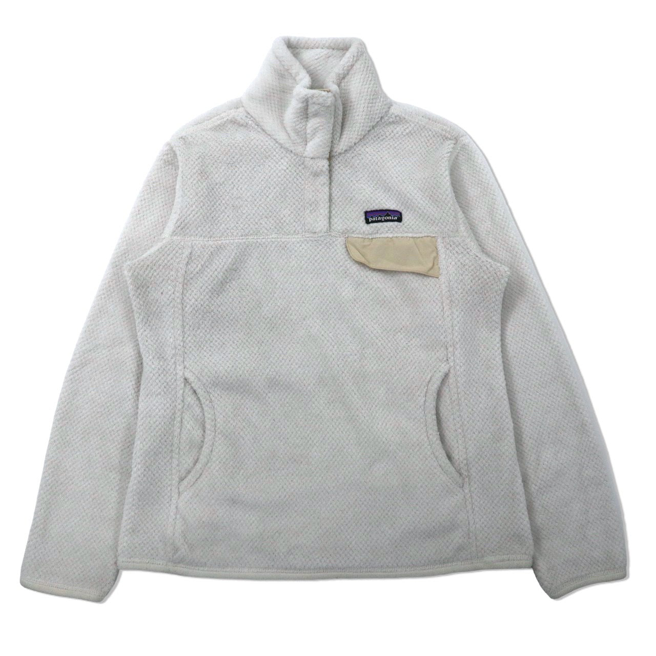 patagonia フリース リツール スナップT  M ホワイト ポリエステル RE-TOOL SNAP T PULLOVER メキシコ製