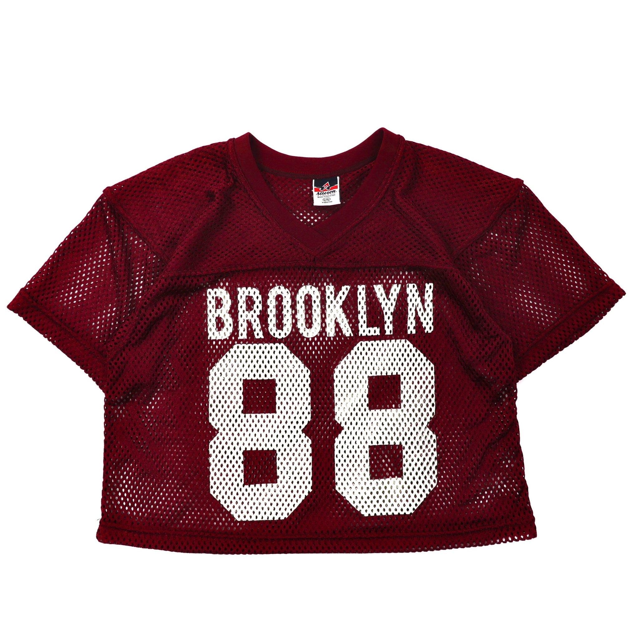 Alleson ATHLETIC メッシュゲームシャツ L/XL パープル ナンバリング BROOKLYN パキスタン製 90年代