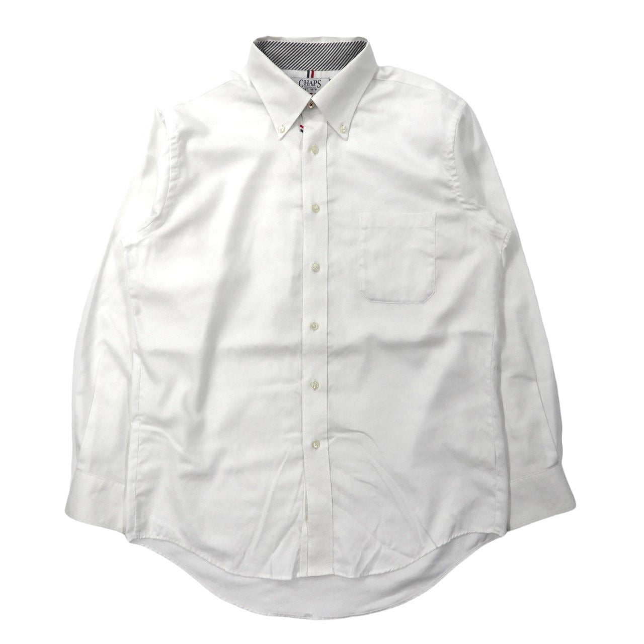 CHAPS ボタンダウンシャツ L ホワイト コットン