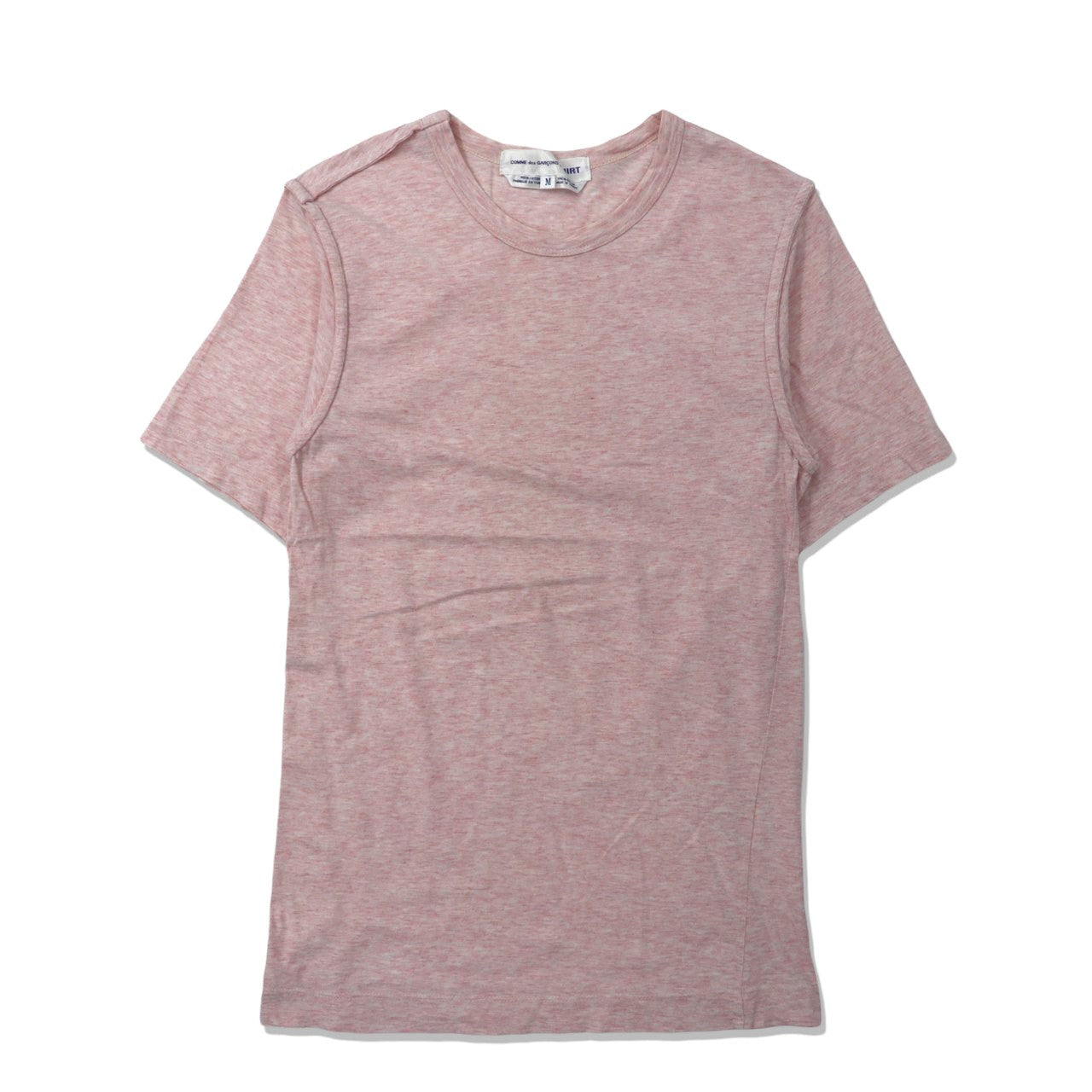 COMME des GARCONS SHIRT クルーネックTシャツ M ピンク コットン ターキー製