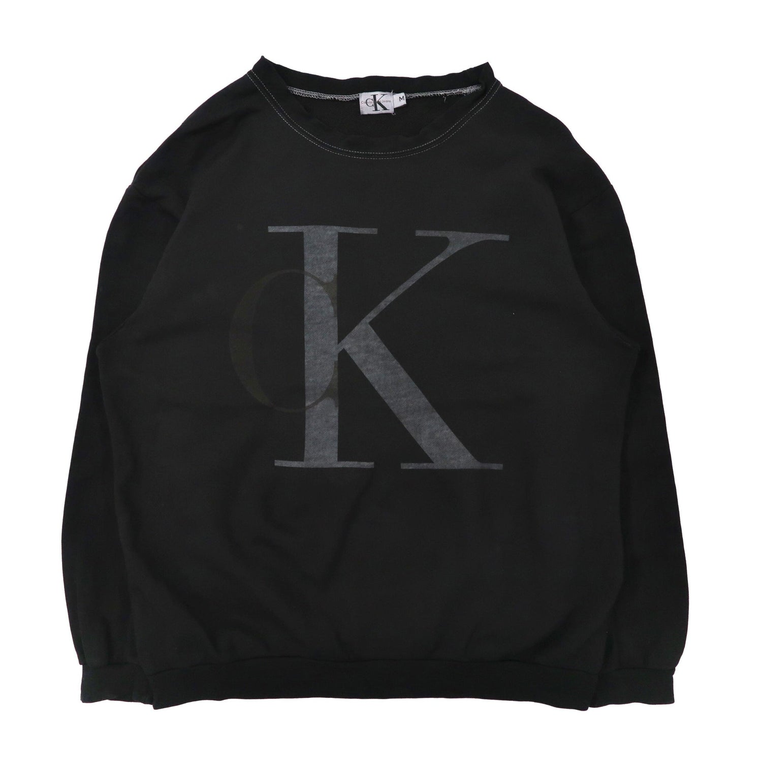 Klein Jeans Logo SWEATSHIRT M Black 90s Made –