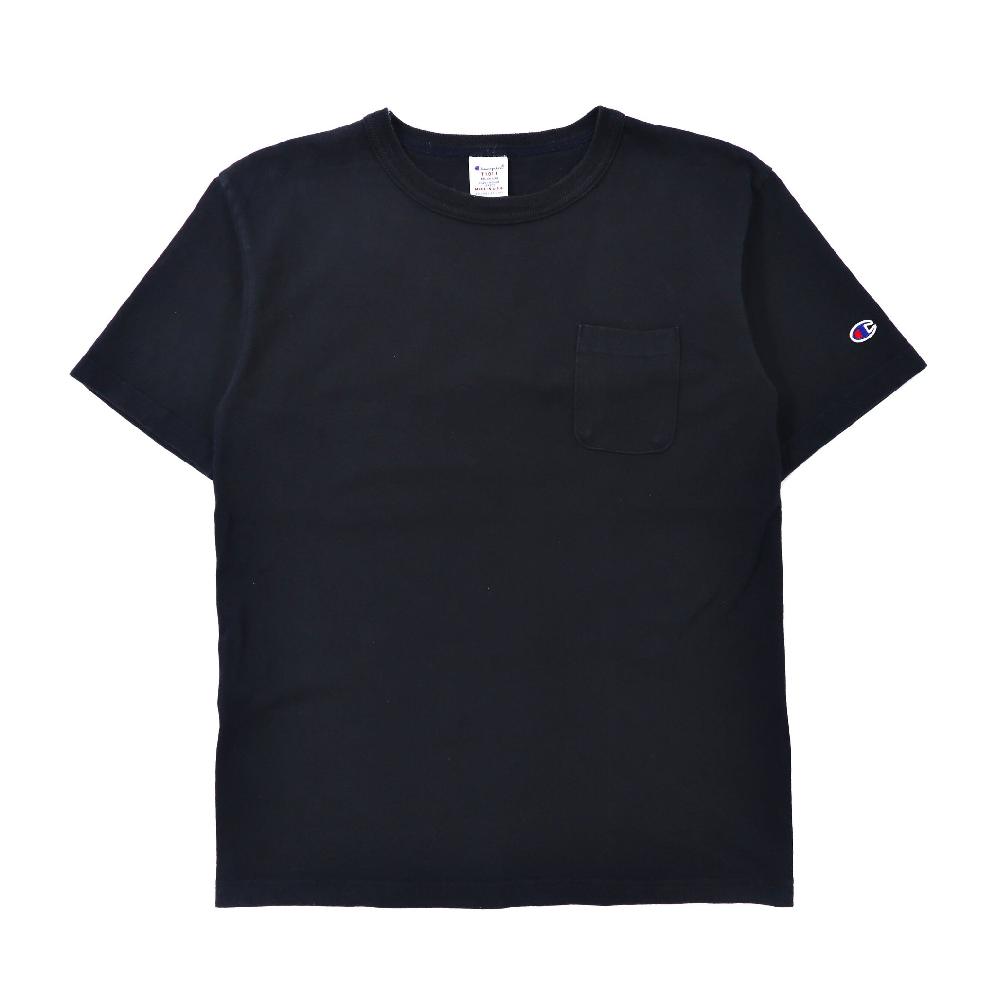 Champion ヘビーウェイトTシャツ M ネイビー コットン T1011 USA製