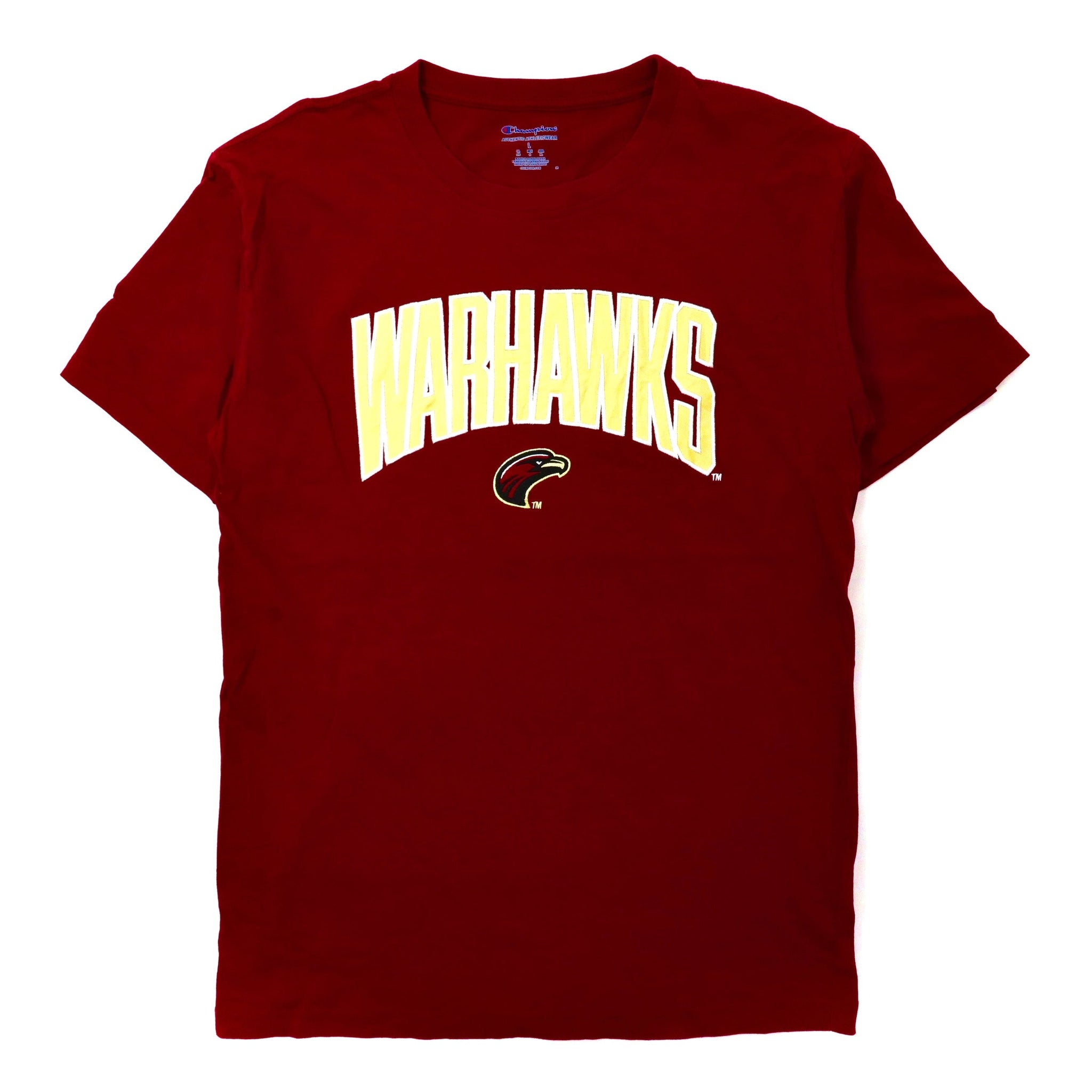 Champion カレッジTシャツ XL ボルドー コットン ULM WARHAWKS