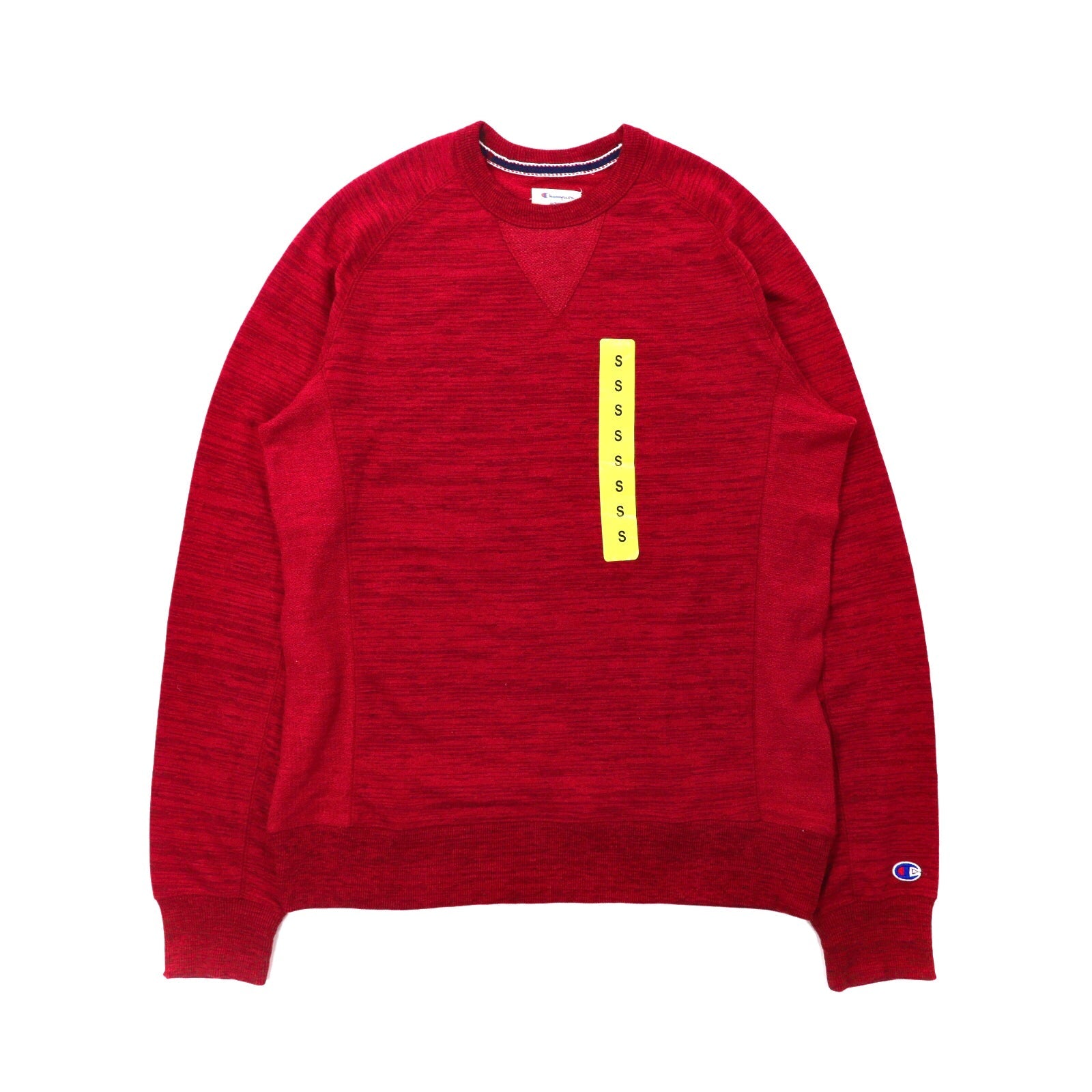 Champion クルーネックスウェット S レッド コットン 未使用品