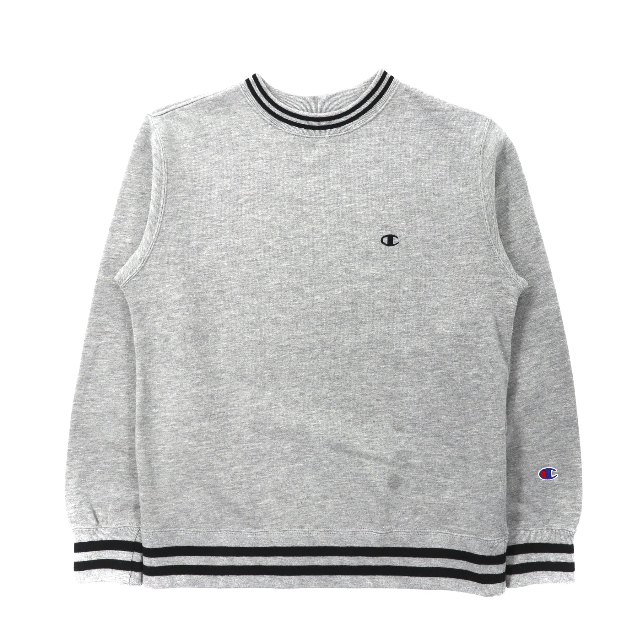 Champion リブラインスウェット M グレー コットン 裏起毛