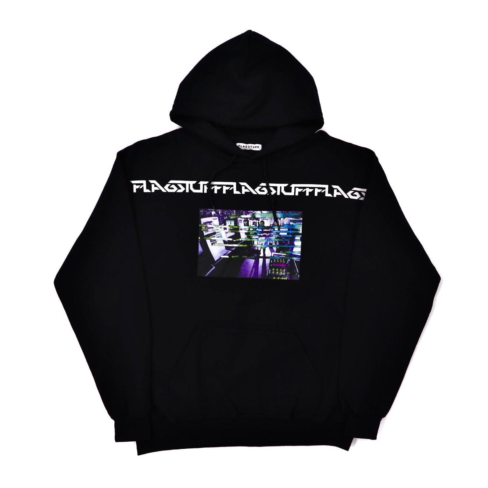 FLAG STUFF "Labo" HOODIE パーカー M ブラック コットン 19SS-FS-41