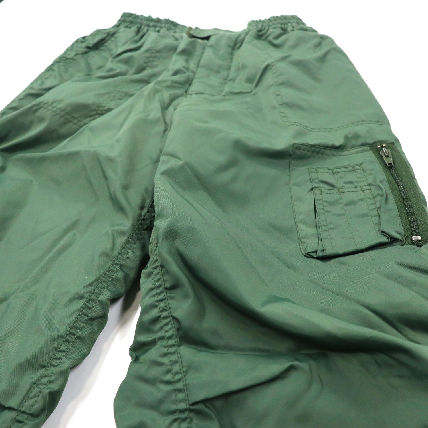 Military Flight Pants MA-1 中綿 フライトパンツ L カーキ ナイロン