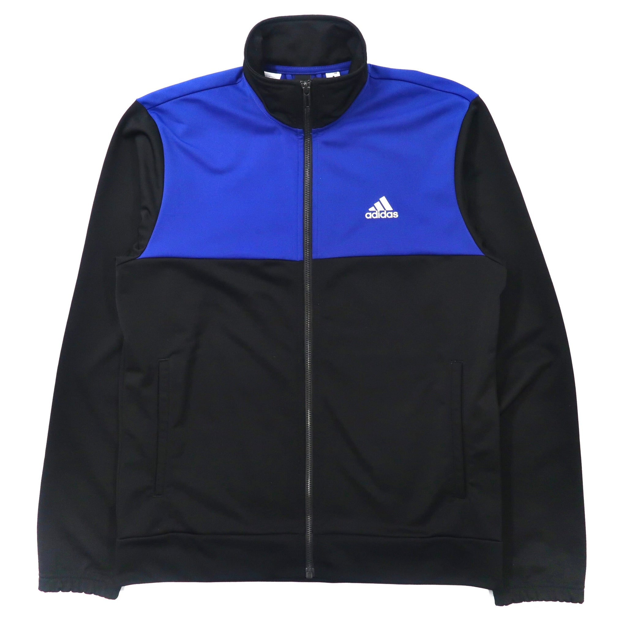 adidas トラックジャケット ジャージ L ブルー ブラック ポリエステル BQ8362