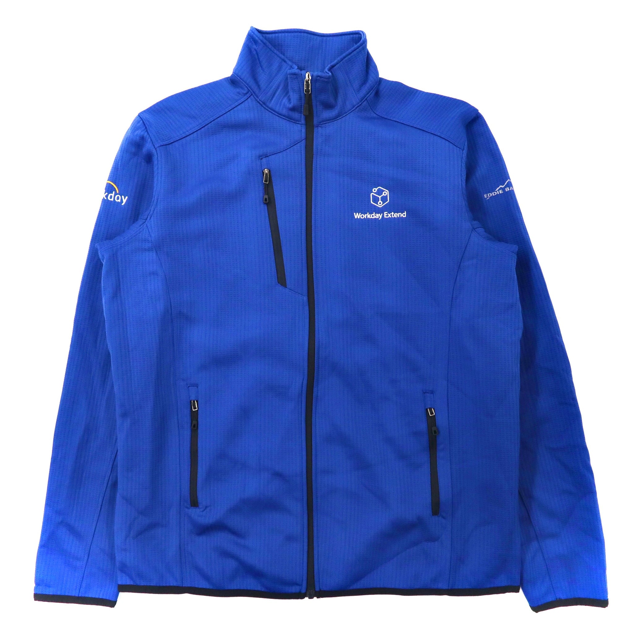 Eddie Bauer フリースライニング トラックジャケット ジャージ XL ブルー ポリエステル DASH FULL-ZIP FLEECE JACKET EB242 未使用品