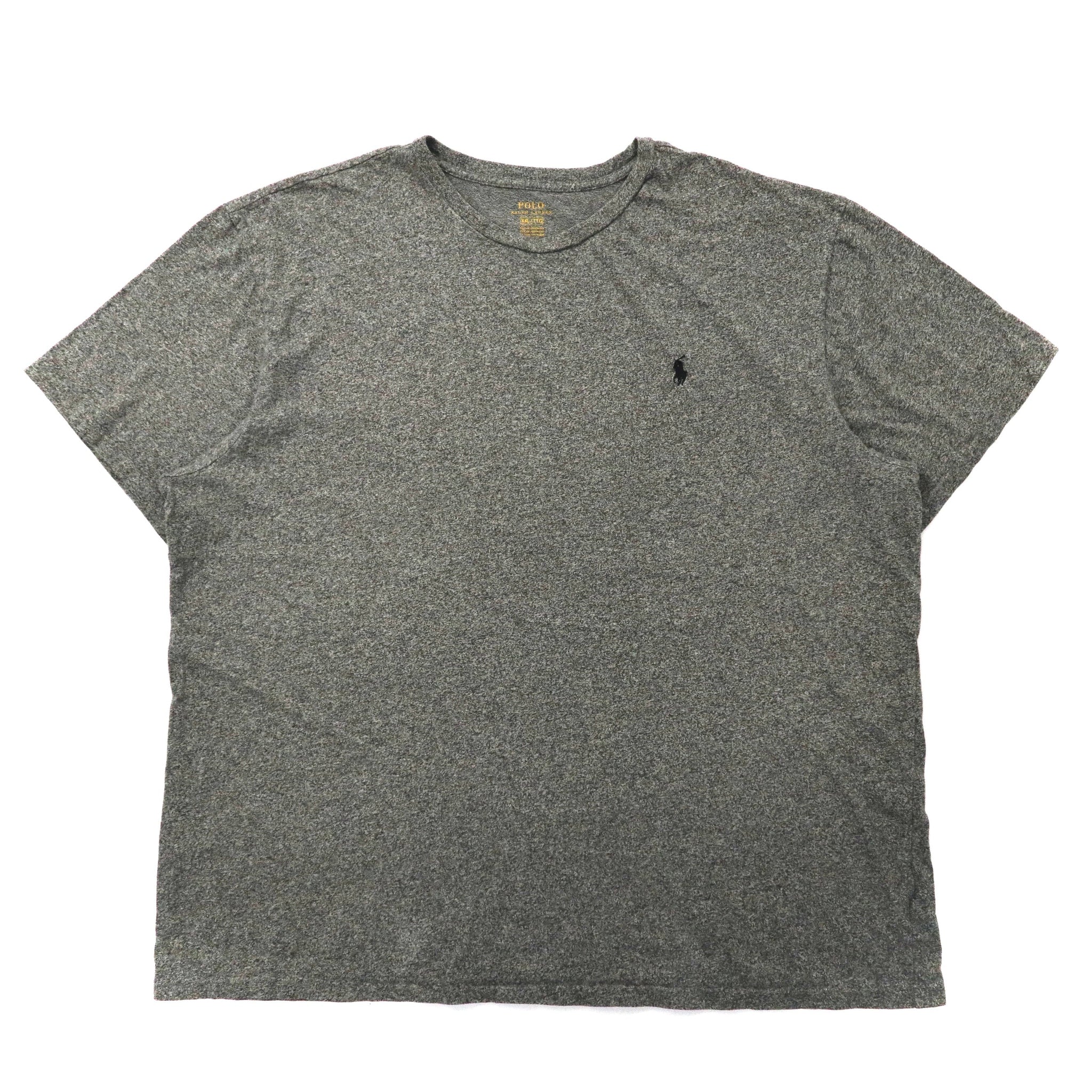 POLO RALPH LAUREN ビッグサイズTシャツ XXL グレー コットン スモールポニー刺繍