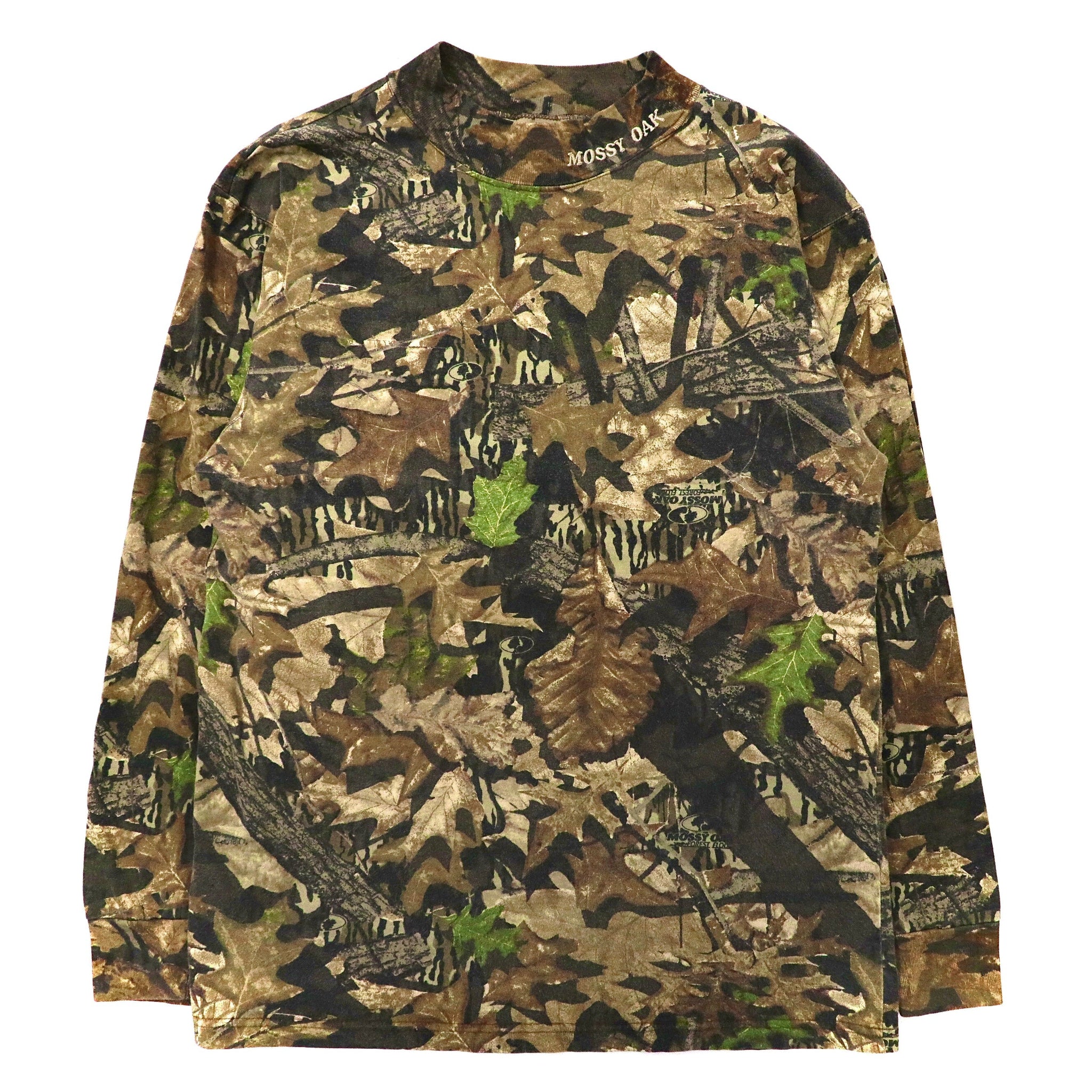 USA製 MOSSY OAK リアルツリーカモ ロングスリーブTシャツ L カーキ コットン 90年代