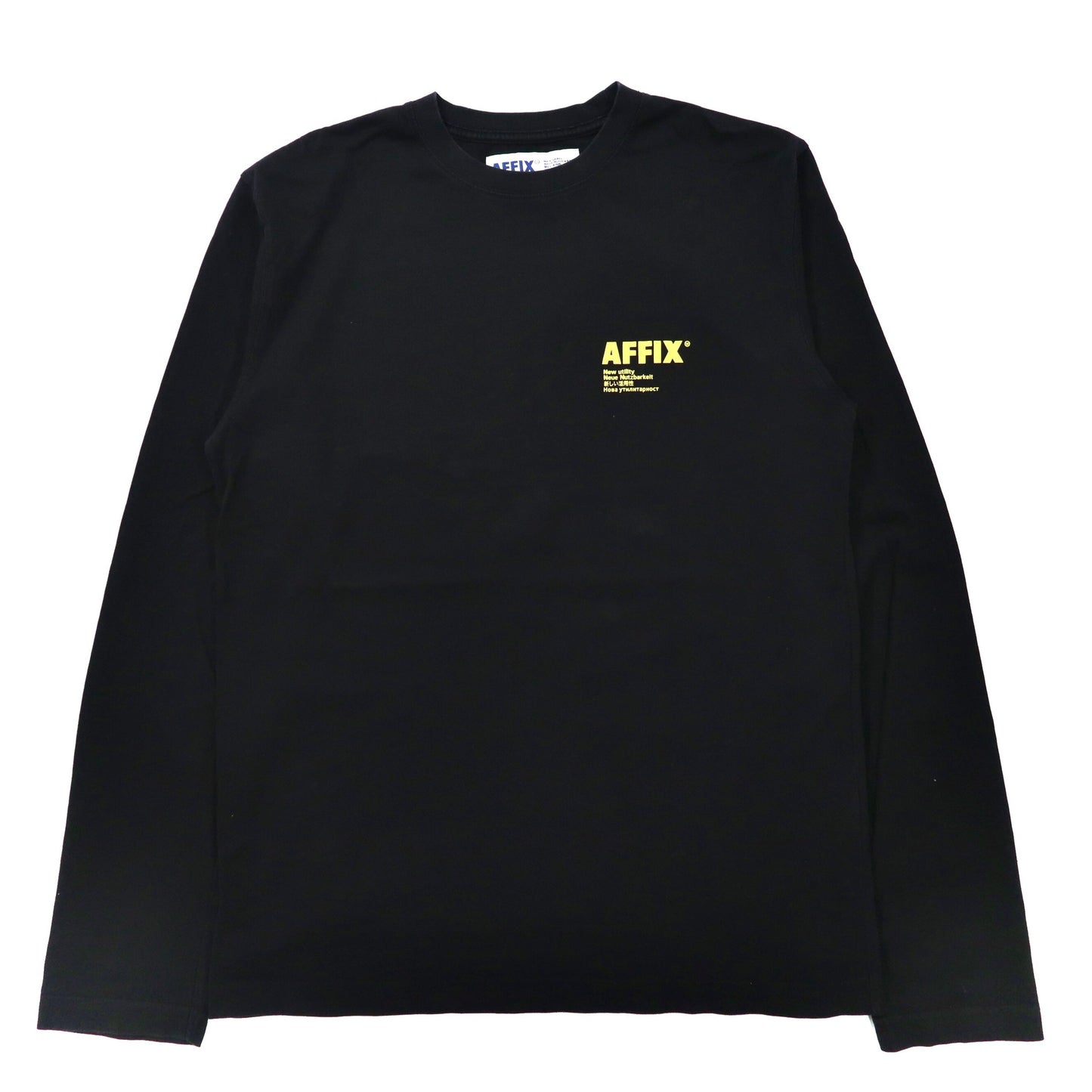 AFFIX WORKS (AFFXWRKS) Long Sleeve T -shirt M Black Cotton Print