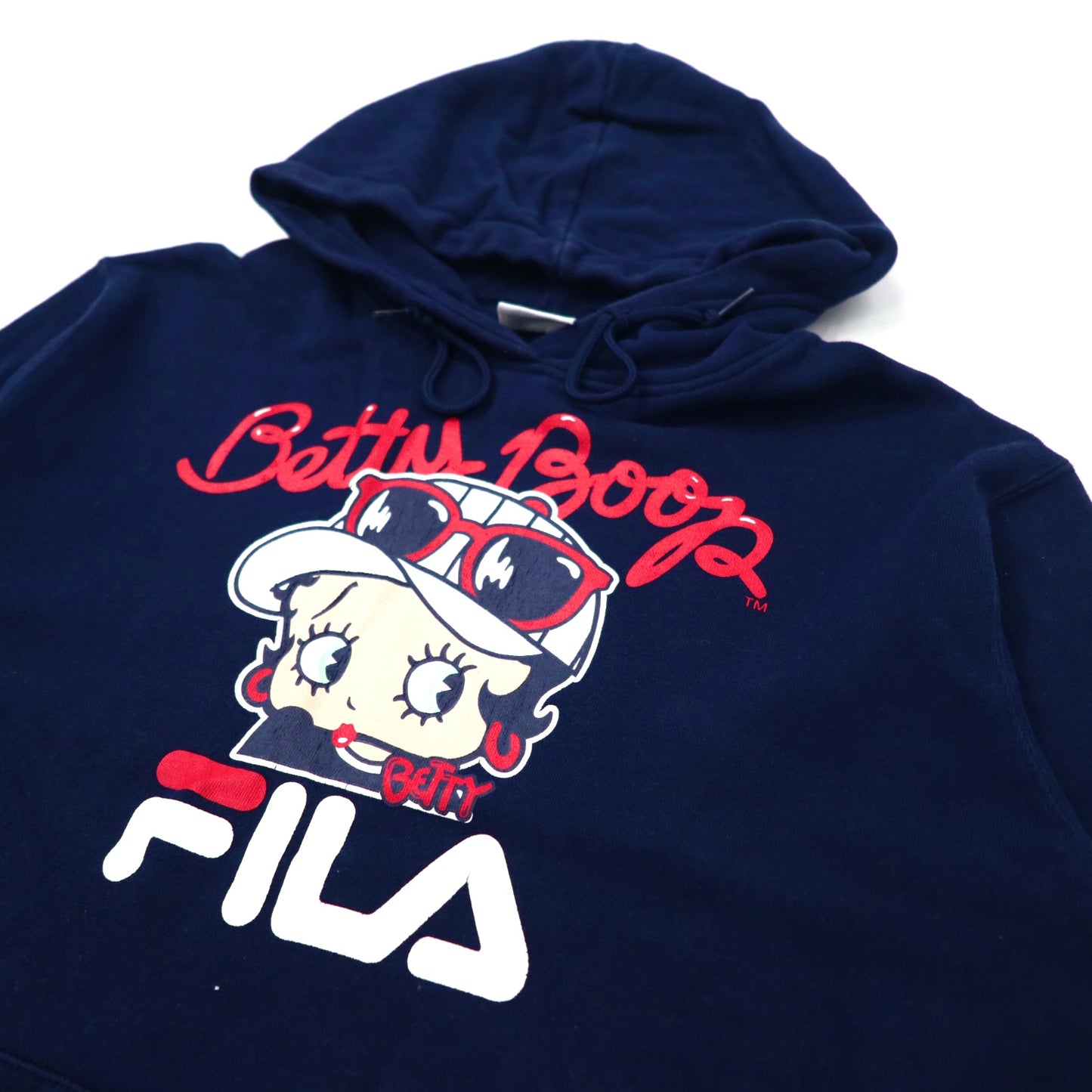 FILA × Betty Boop パーカー M ネイビー コットン