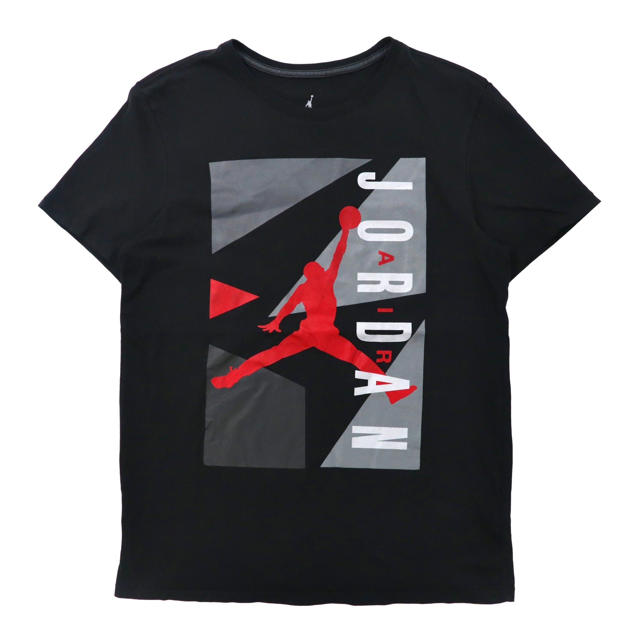 JORDAN BRAND ( NIKE ) ロゴプリントTシャツ L ブラック コットン JUMP MAN