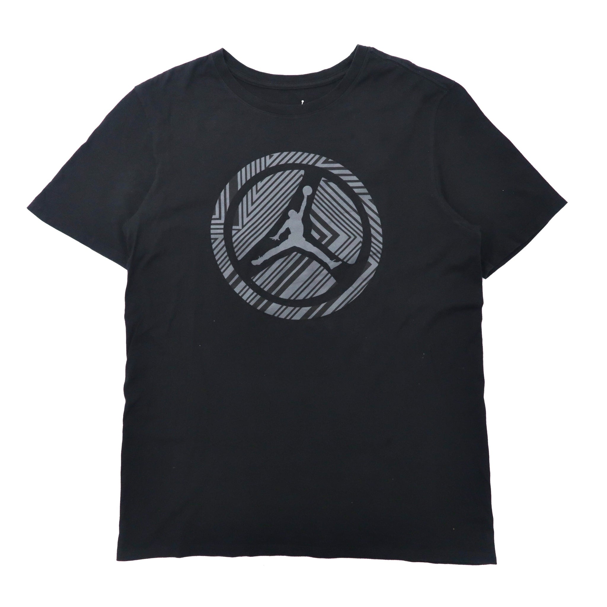 JORDAN BRAND ( NIKE ) ロゴプリントTシャツ L ブラック コットン JUMP MAN メキシコ製