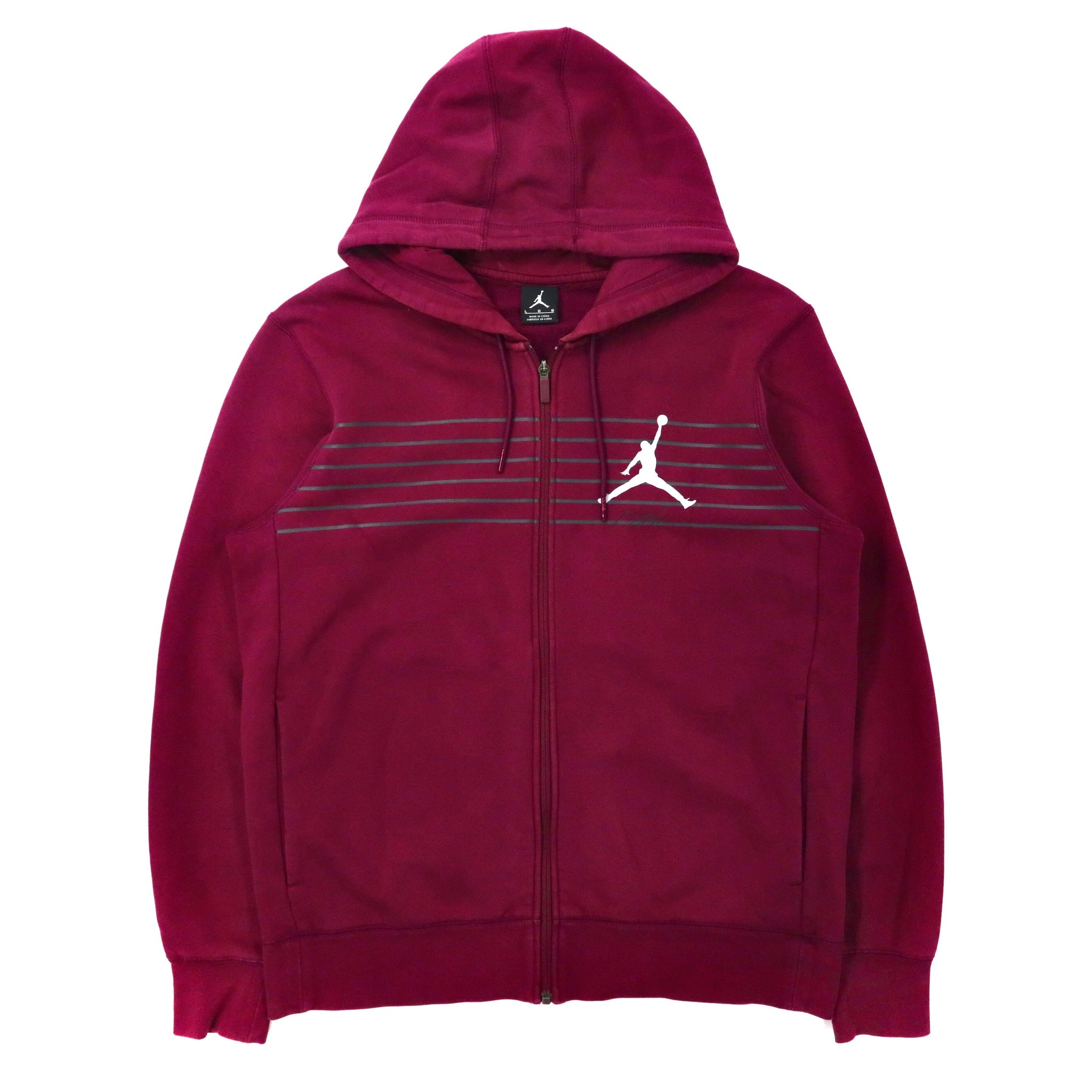 JORDAN BRAND ( NIKE ) ジップパーカー L パープル コットン 裏起毛 Air Jordan Flight Tech Fleece Zip Hoodie Jacket  930523-609