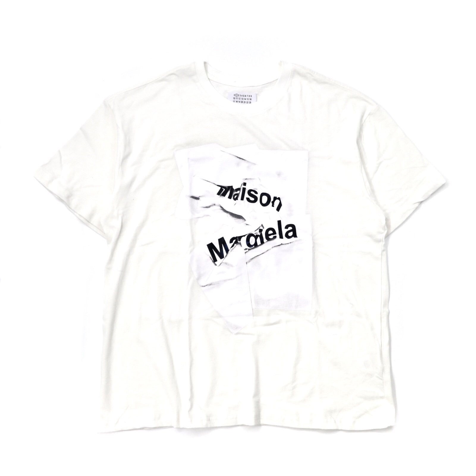 Maison Margiela プリントTシャツ 52 ホワイト イタリア製 ライン1 未使用品