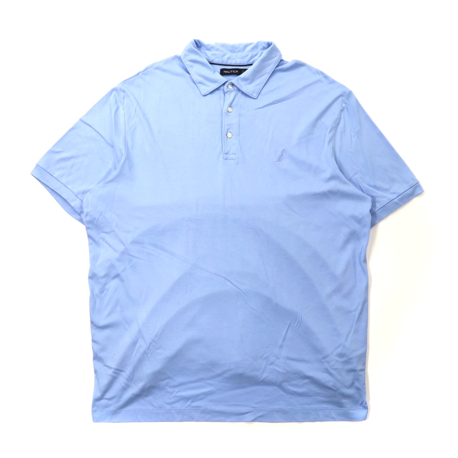 NAUTICA ポロシャツ 2XLT ブルー コットン ビッグサイズ