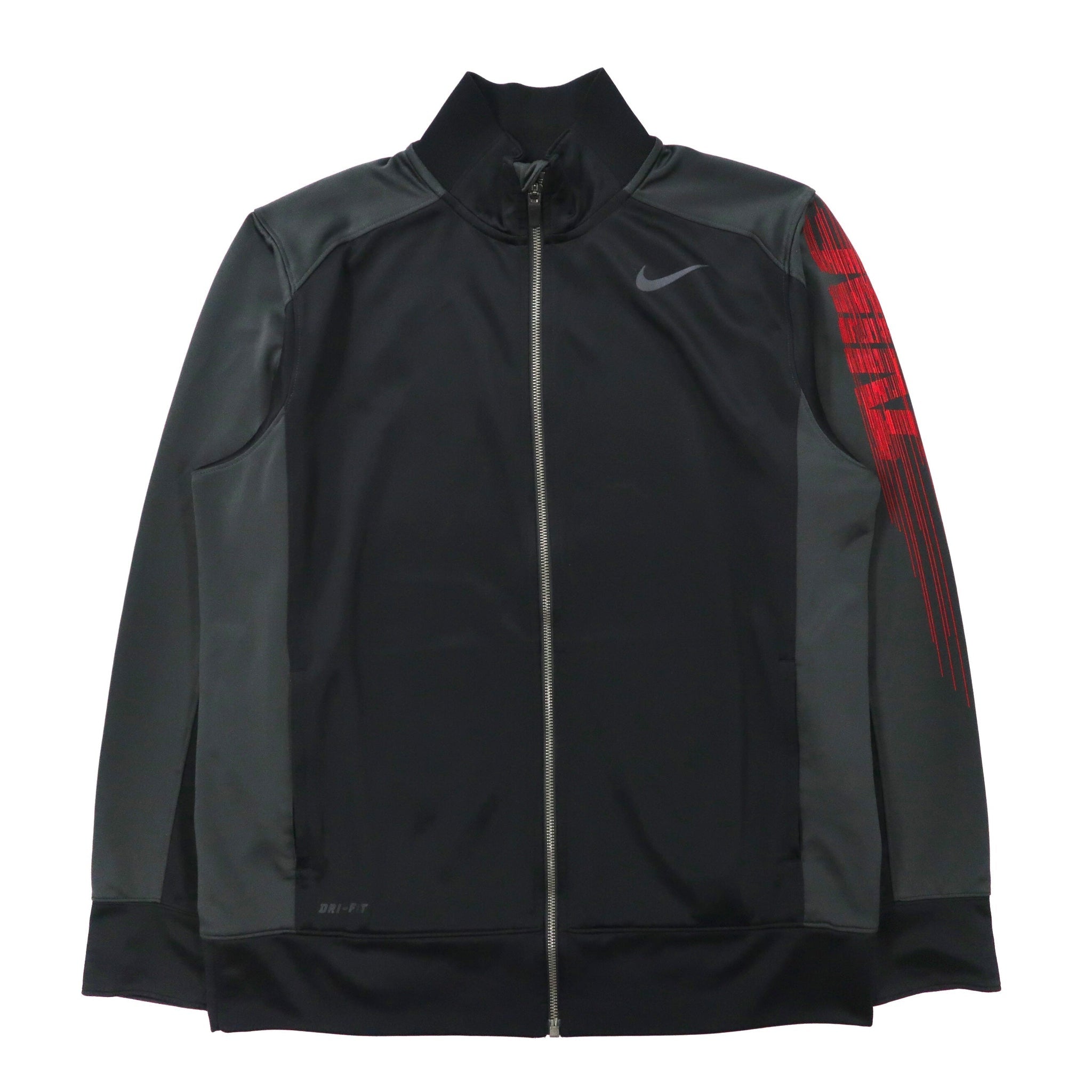 NIKE トラックジャケット L ブラック DRI-FIT スウォッシュロゴ 袖ロゴ 638985-010