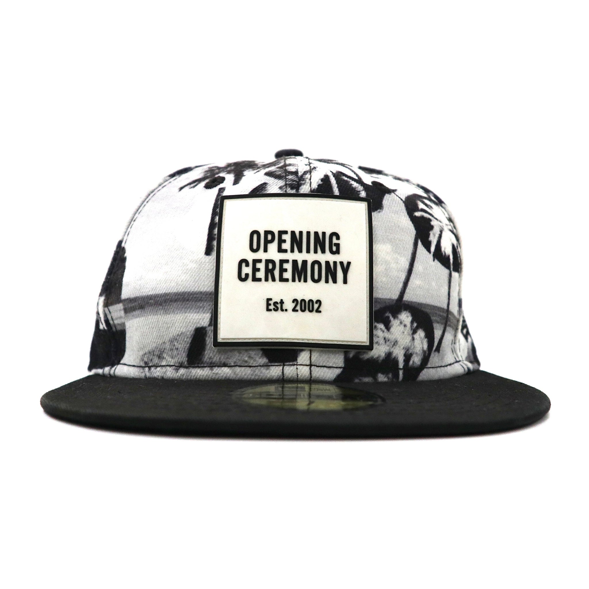 OPENING CEREMONY × NEWERA ベースボールキャップ 55.8cm ブラック 総柄 ポリエステル