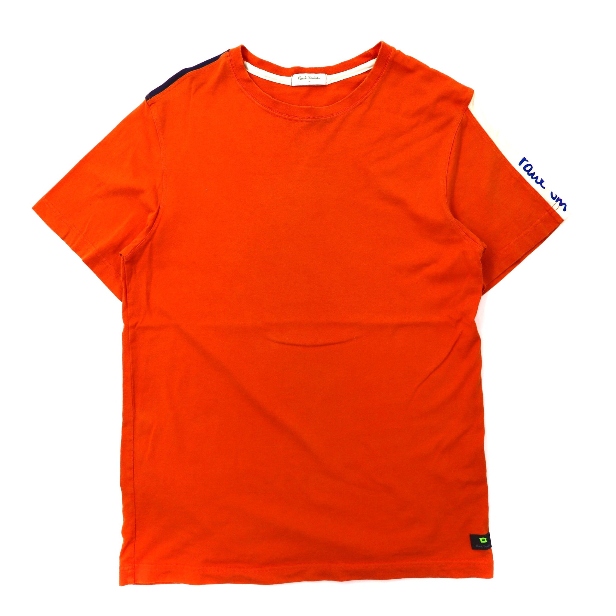 Paul Smith ショルダーラインTシャツ M オレンジ コットン