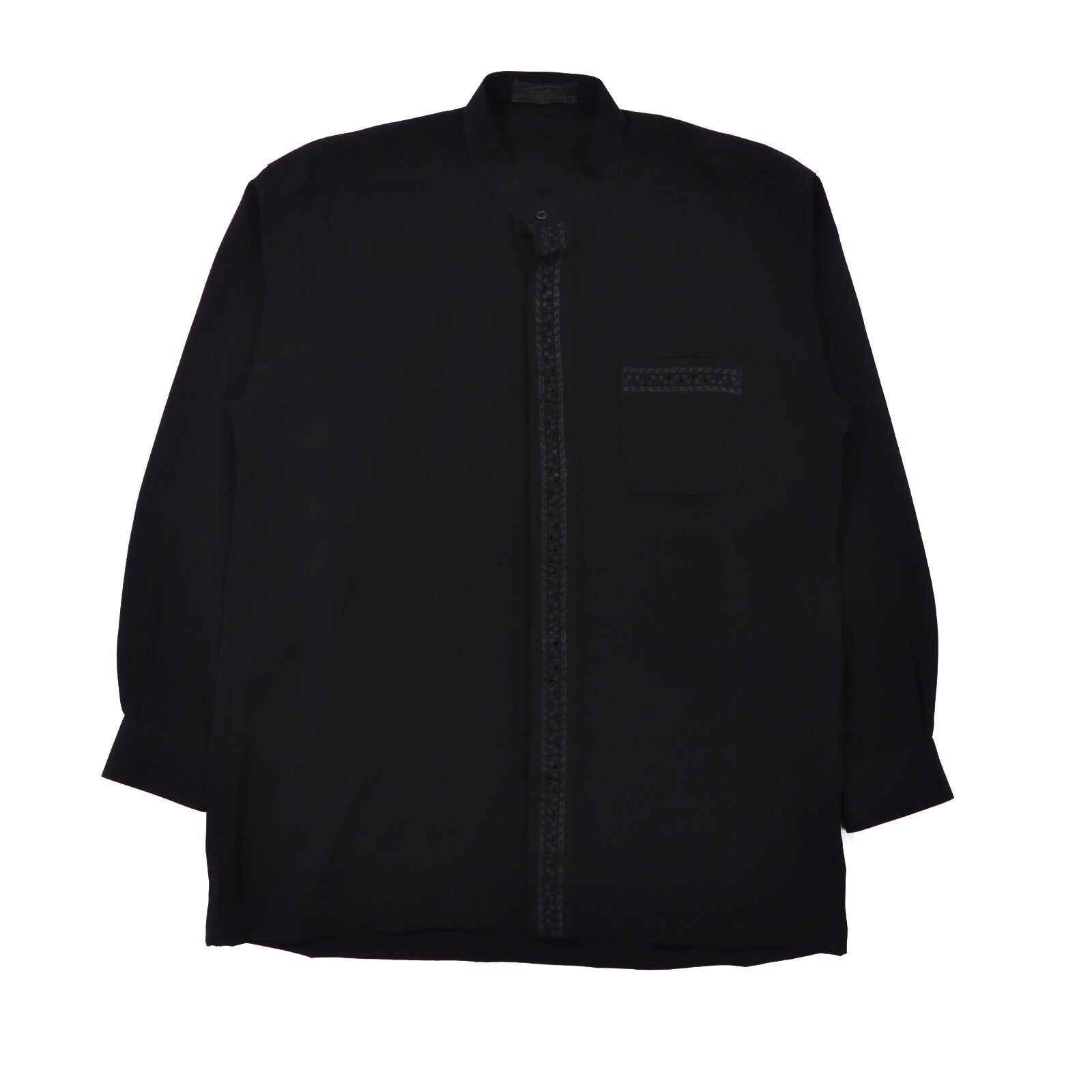 Point Getter スタンドカラーシャツ M ブラック ポリエステル