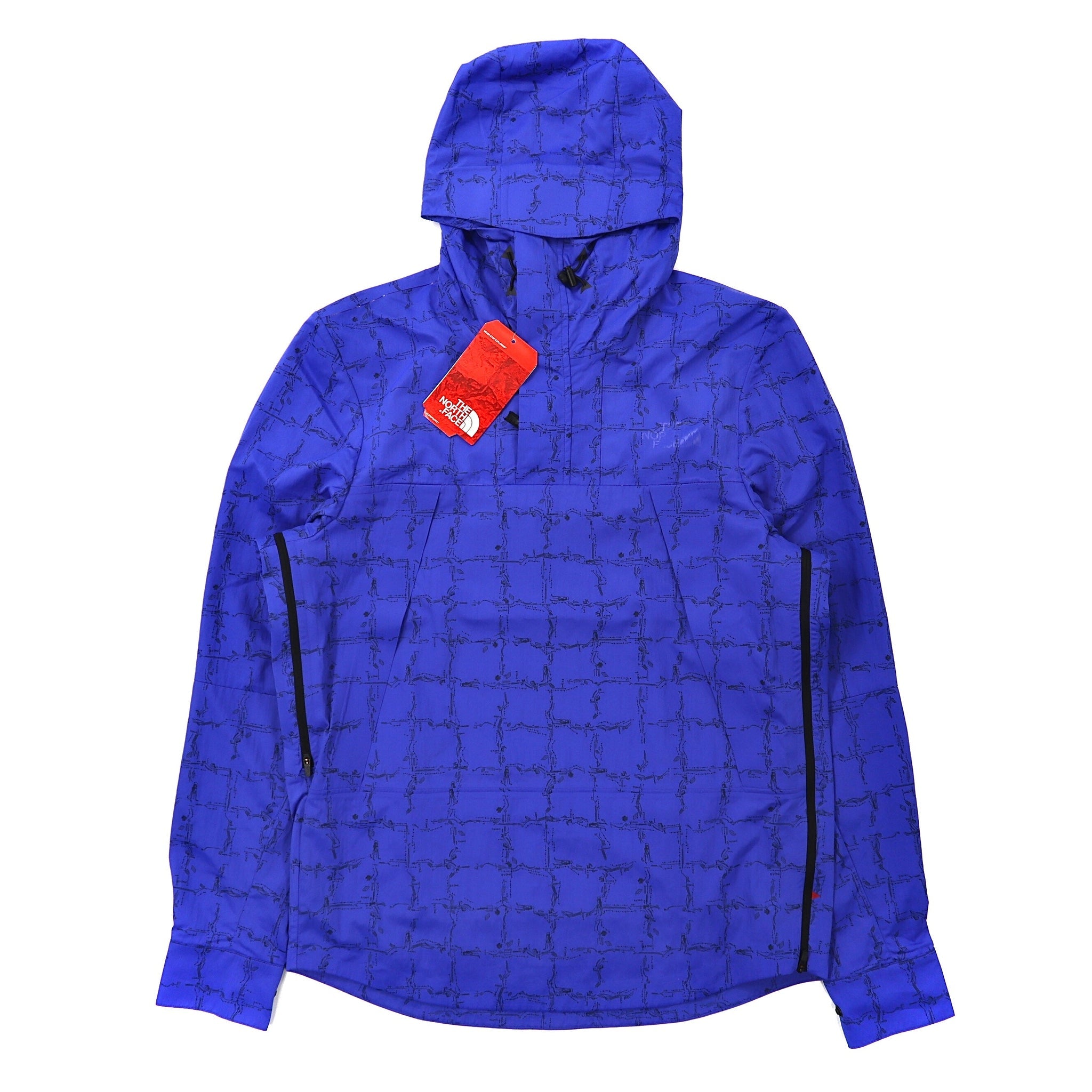 THE NORTH FACE RED LABEL × Slam Jam アノラックパーカー S ブルー 総柄  海外限定 M1990 未使用品