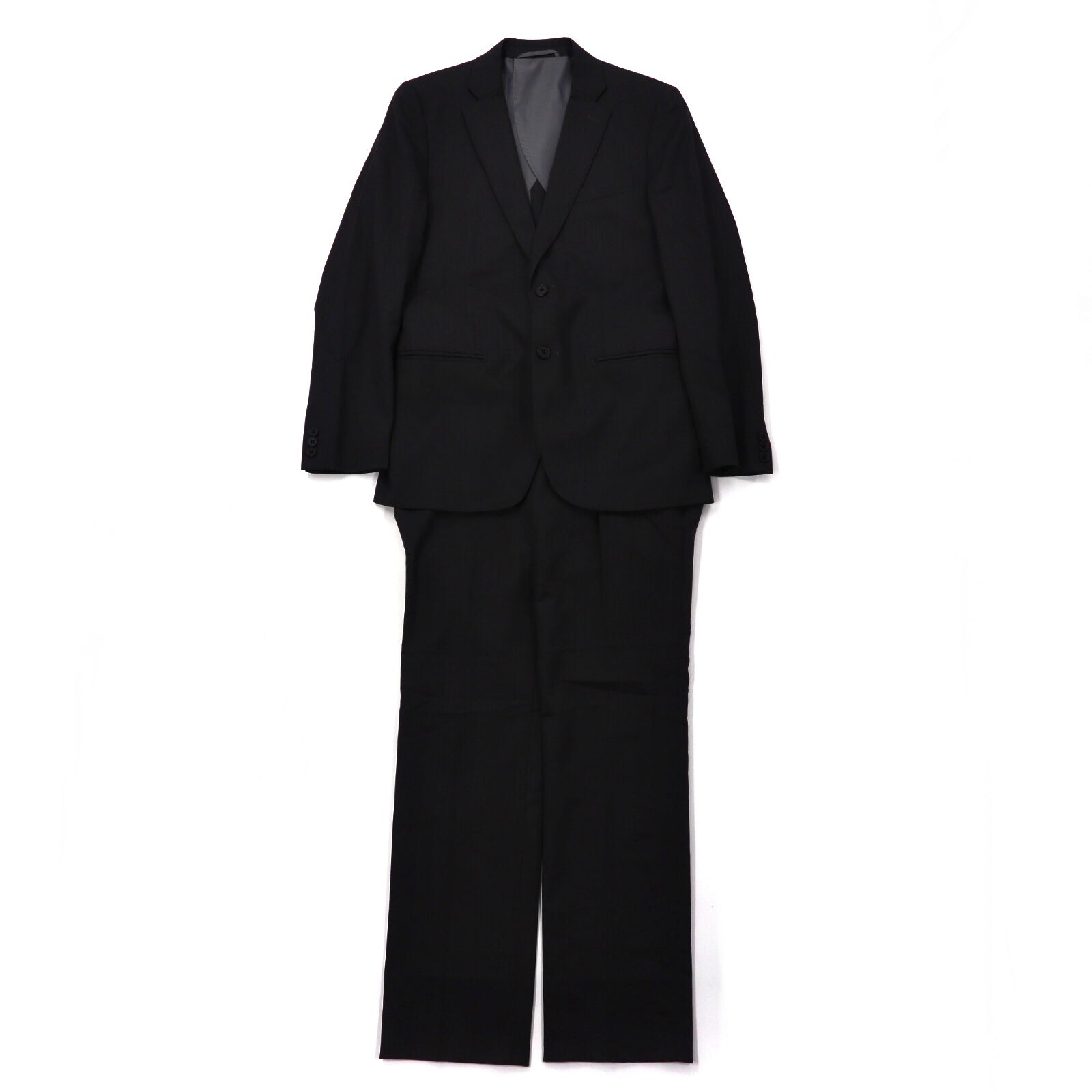 THE SUIT COMPANY 2Bセットアップスーツ 170 グレー ストライプ ウール