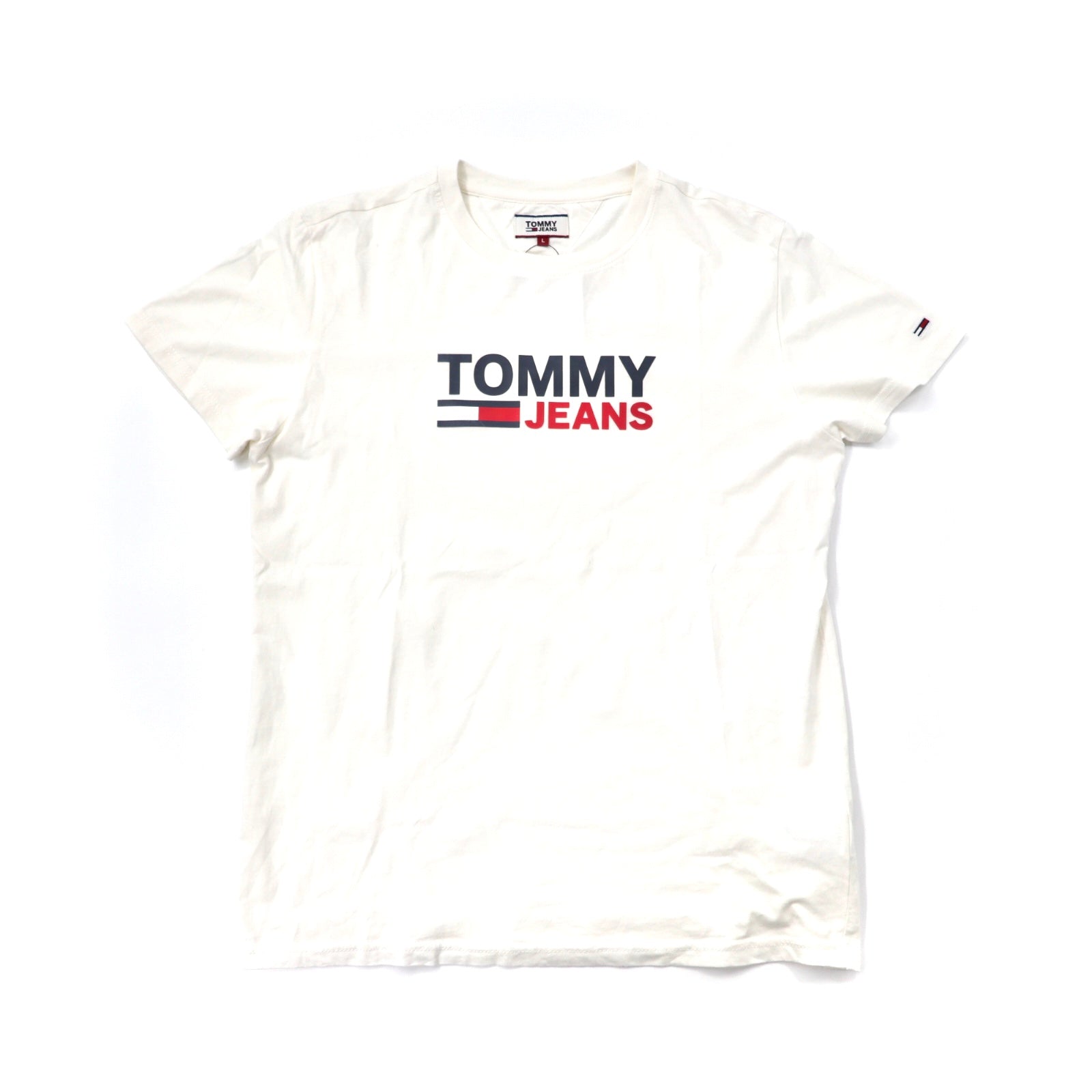 TOMMY JEANS ロゴプリントTシャツ L ホワイト