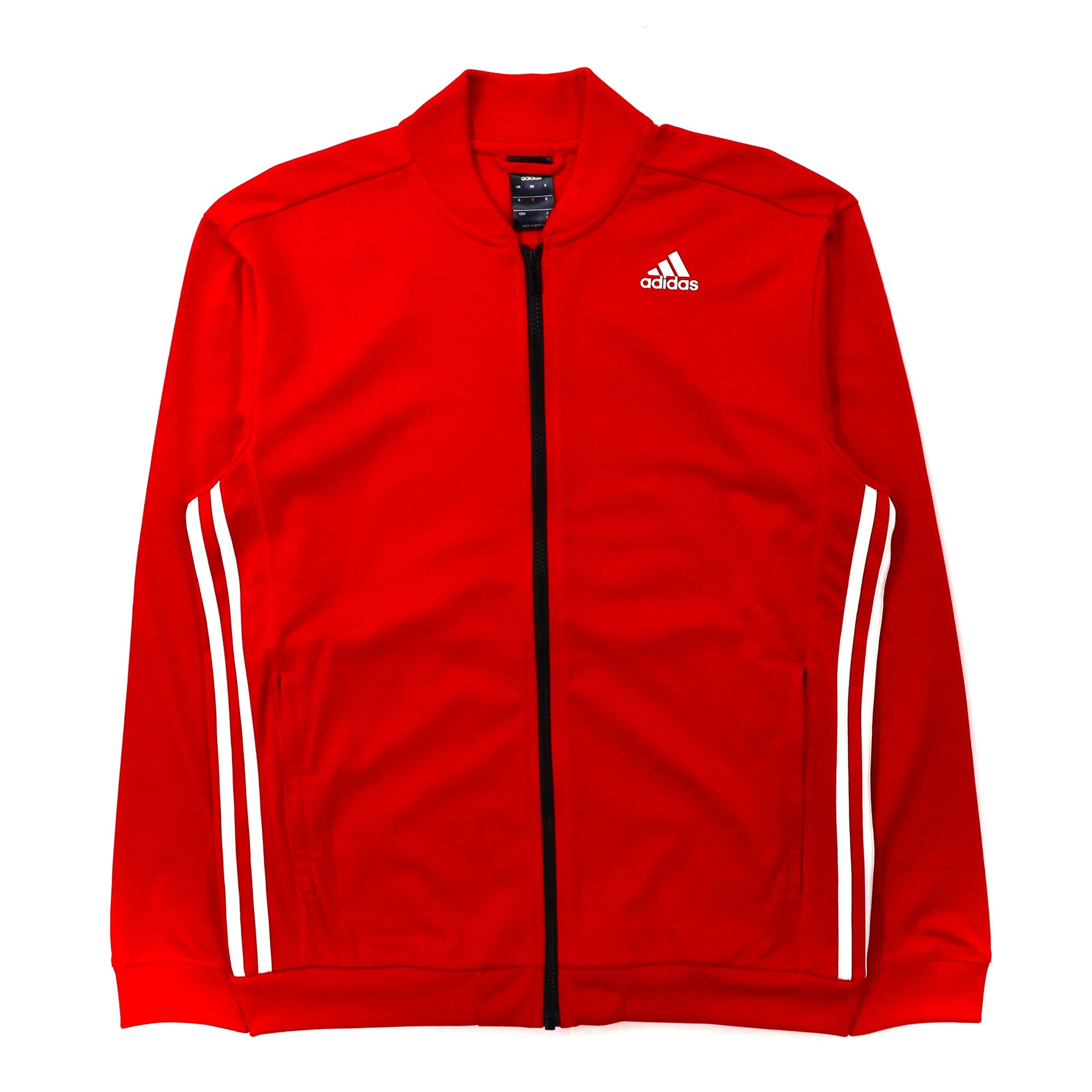 adidas トラックジャケット L レッド ３ストライプス Red Essential Track Suit AB9185