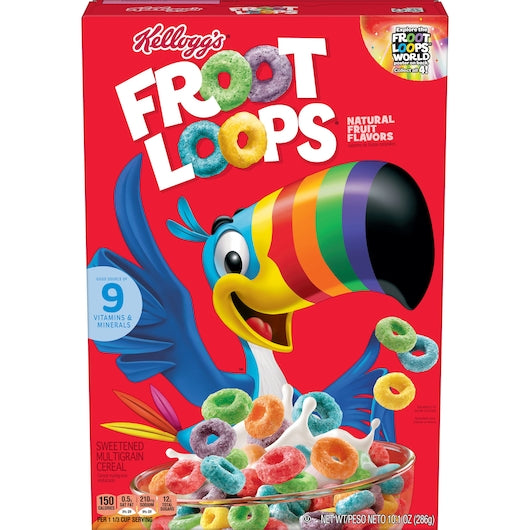 Kellogg's Froot Loops Cereal Single-Serve Bowl Pack 0.75 oz. - 96/Case