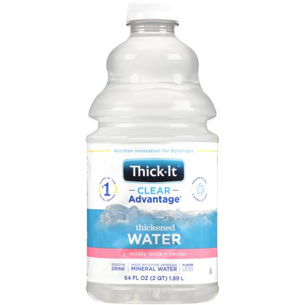 Thick-It Clear Advantage Thickened Water - Nectar Consistency, 46 oz Bottle  (Pack of 4)