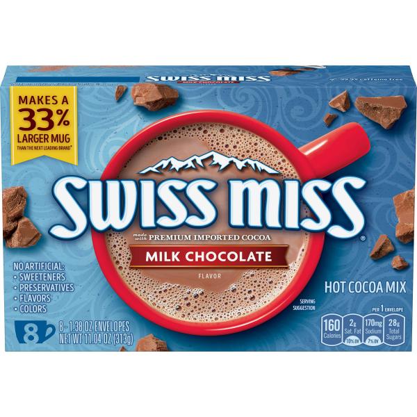 Nestle No Sugar Added Rich Chocolate Flavor Hot Cocoa Mix, 0.28 Ounce --  180 per case.