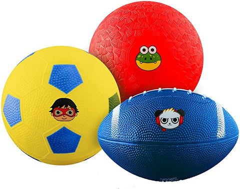 Ryan's World Mini Sports Balls 3 Pack