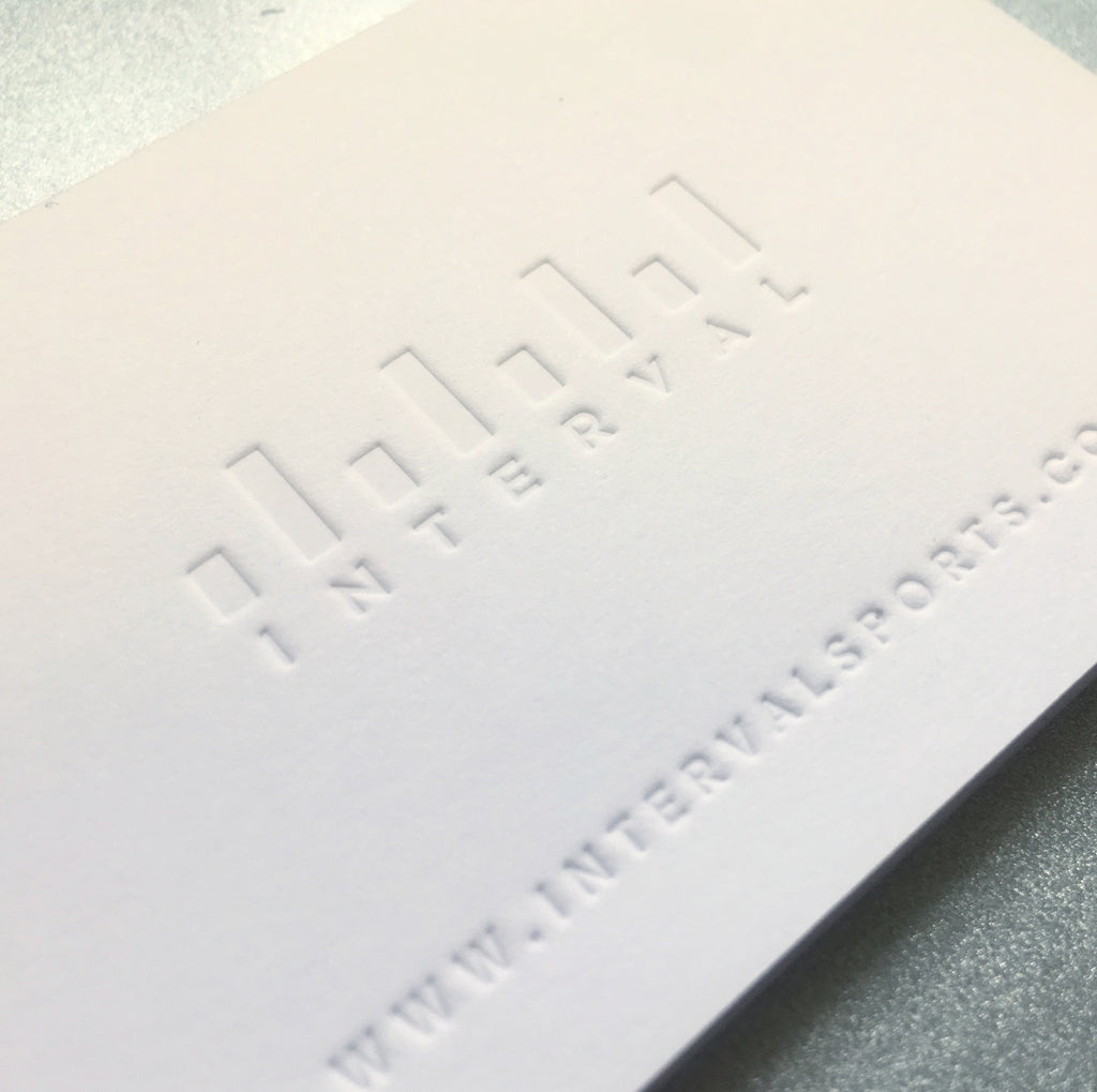 Embossed And Debossed Business Cards