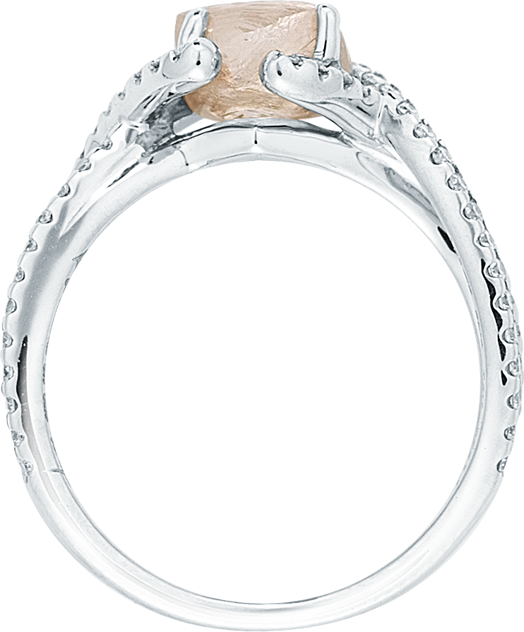 Chocolate Brown Raw Diamond Engagement Ring – Diamond In The Rough Jewellry