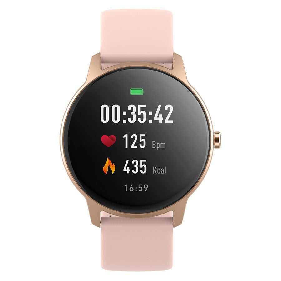 Se Forever ForeVive 2 Slim SB-325 Dame Smartwatch, Rose Gold hos Balar