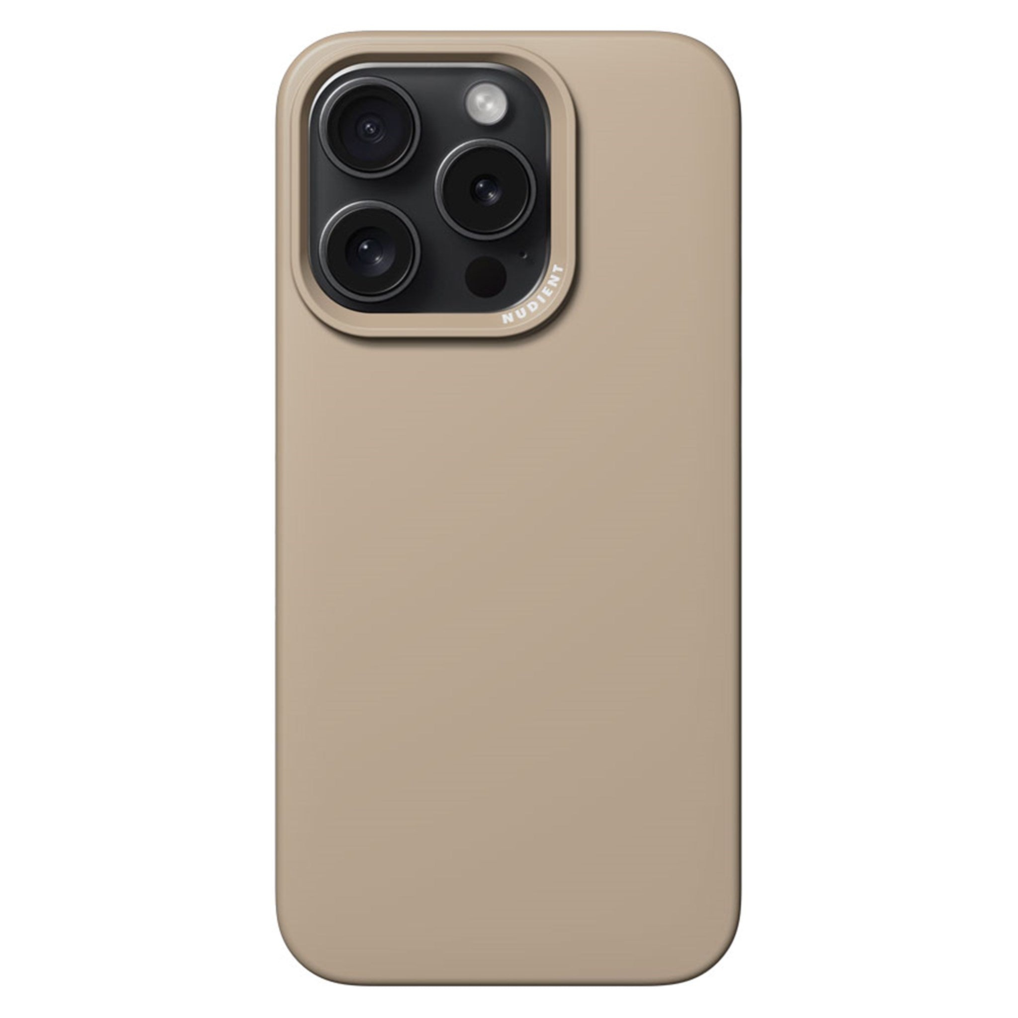 Se Nudient Thin iPhone 15 Pro MagSafe mobilcover, Clay Beige hos Balar