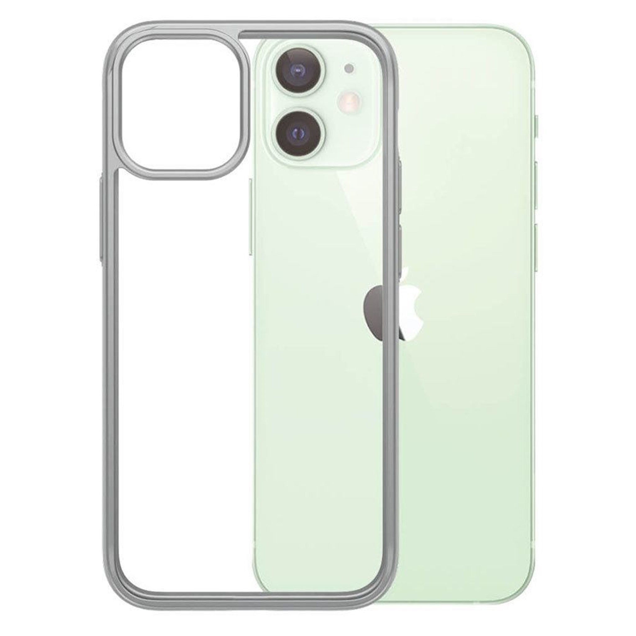 Billede af PanzerGlass ClearCase iPhone 12 Mini Cover, Satin Silver