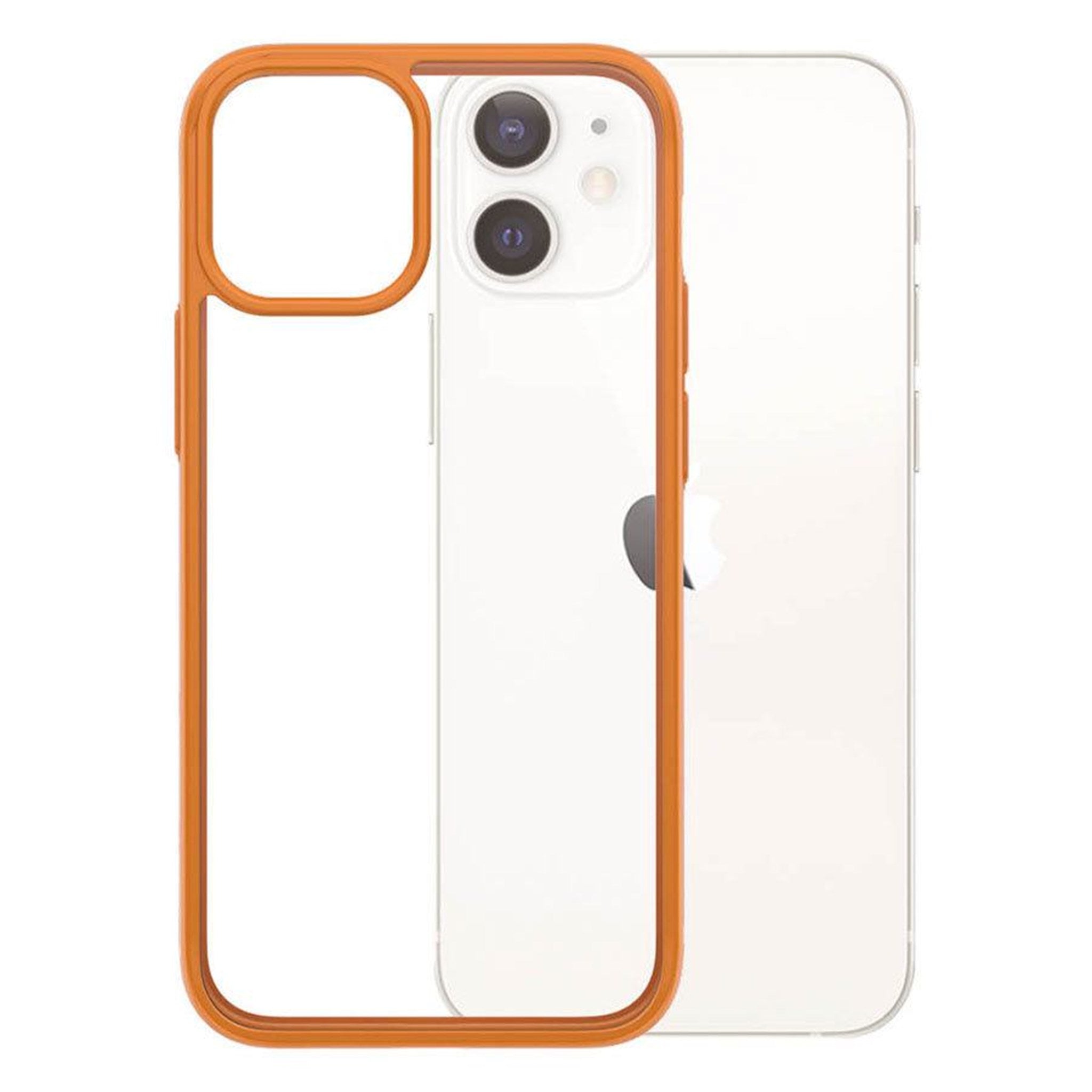 Billede af PanzerGlass ClearCase iPhone 12 Mini Cover, Orange hos Balar
