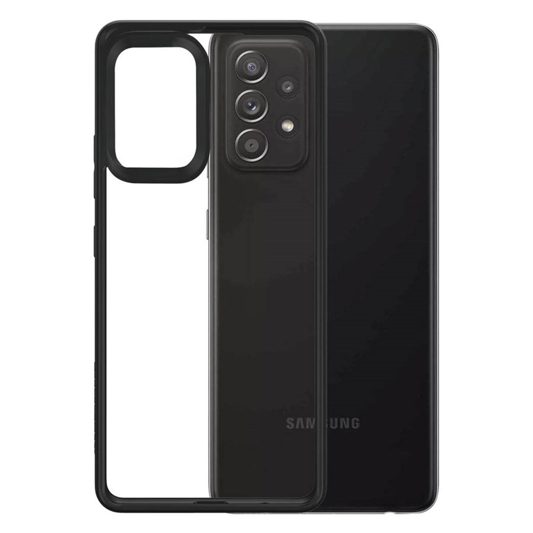 Billede af PanzerGlass ClearCase Samsung Galaxy A72 AntiBacterial Cover, Sort