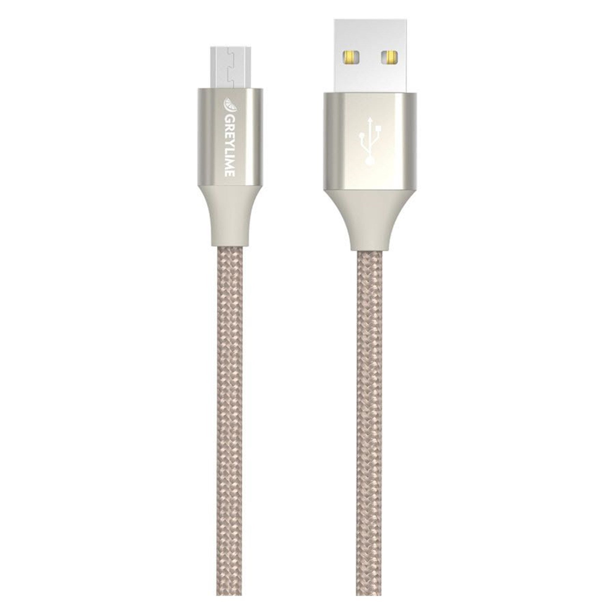 Billede af GreyLime Braided USB-A til Micro USB Kabel Beige 1 m