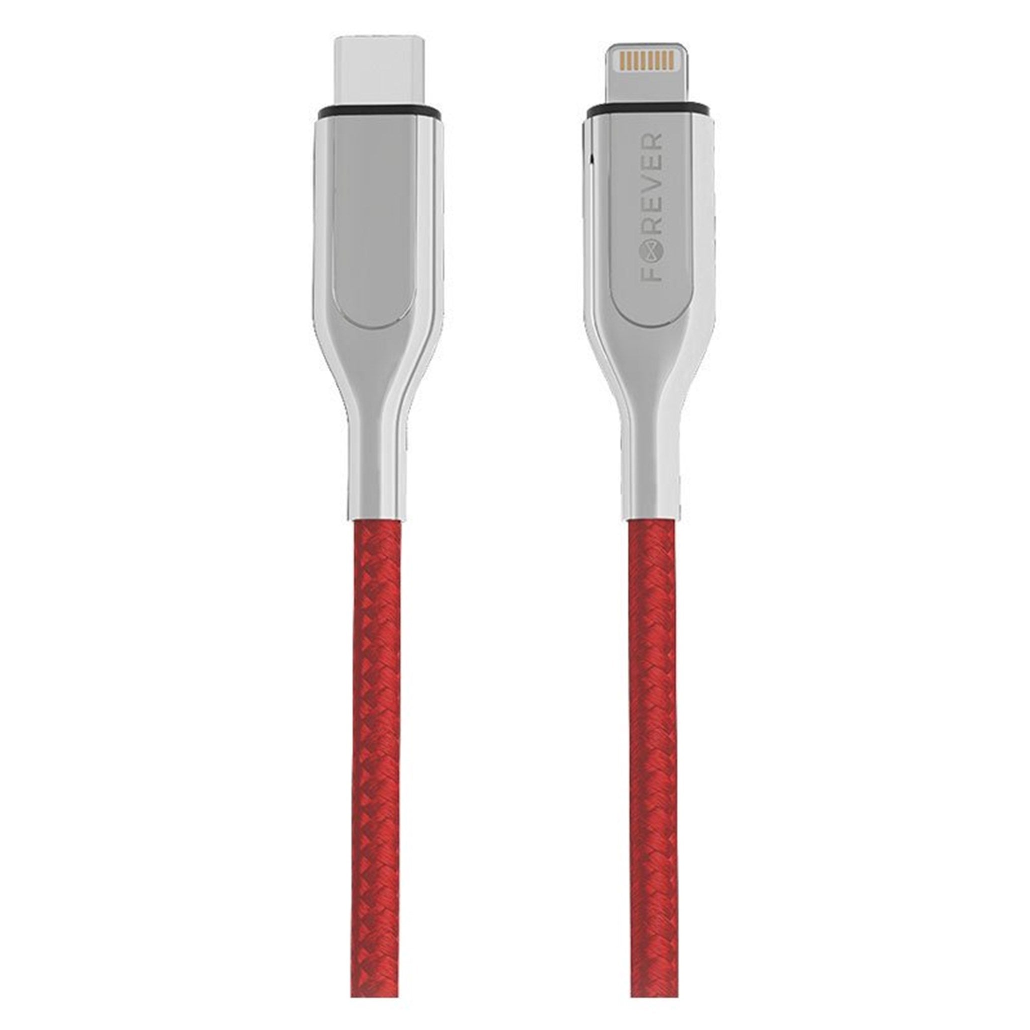 Billede af Forever Core 1,5m Mfi USB-C PD til Lightning Kabel, Rød hos Balar
