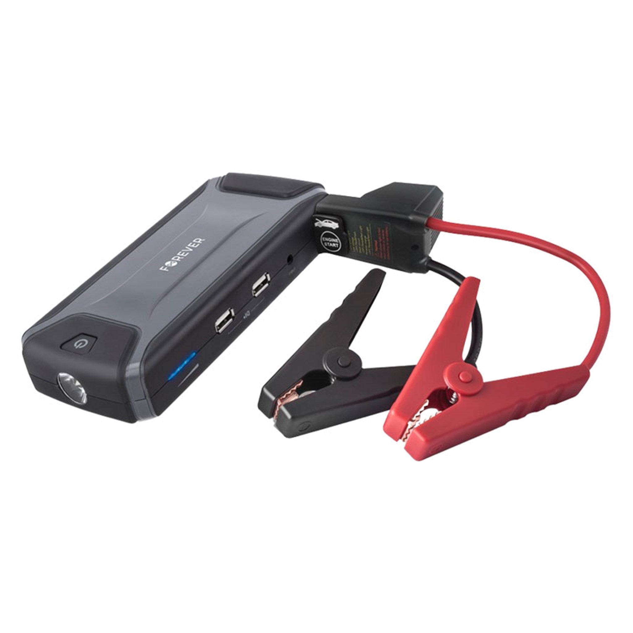 Se Forever JS-200 Pro Powerbank m. Jump Starter, Sort hos Balar