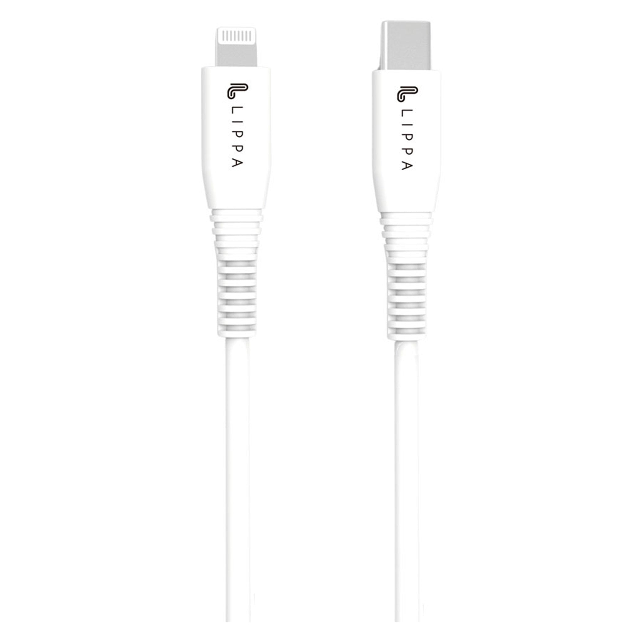 Billede af Lippa USB-C til MFi Lightning kabel 1m til Apple iPhone, Hvid