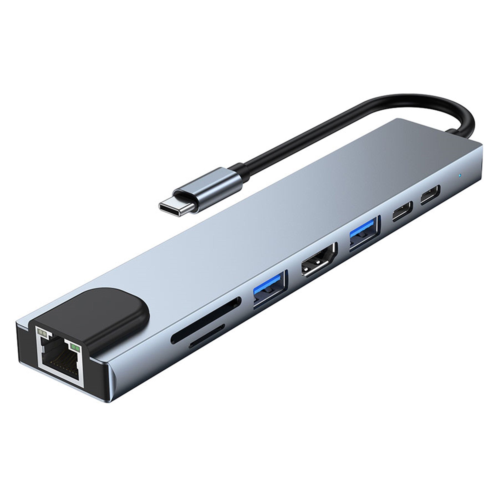 Se Lippa 8-in-1 87W USB-C PD 4K HDMI & Ethernet Hub hos Balar