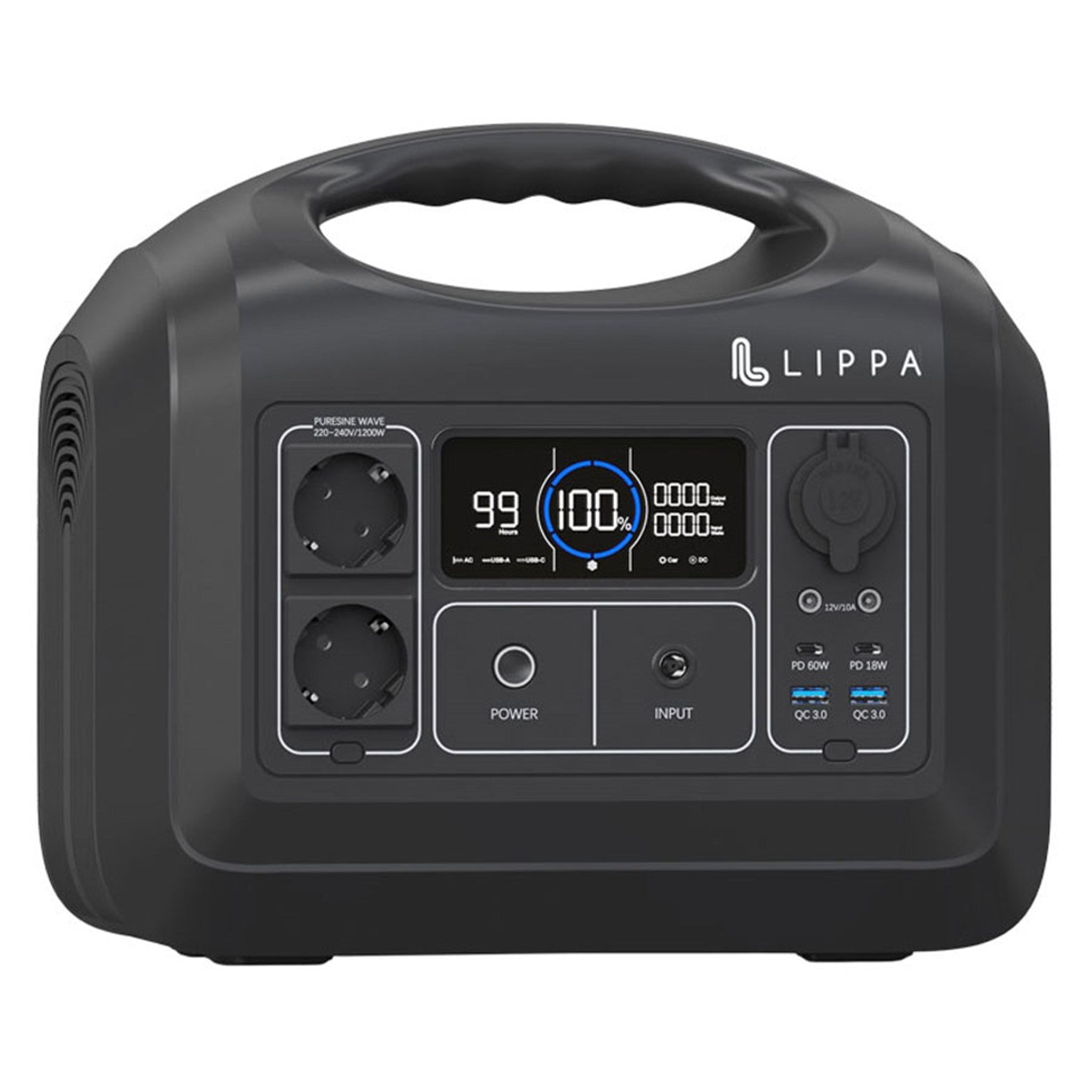 Billede af Lippa power station 992 Wh, Sort